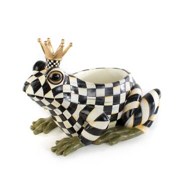 MacKenzie Childs Fergal the Frog Butler Figurine/Sculpture | Wayfair